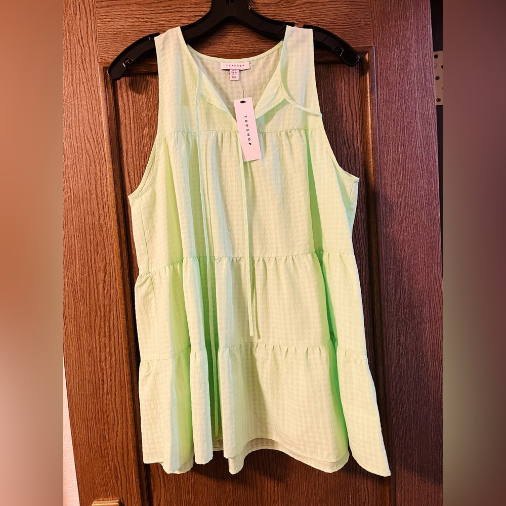 Top shop green tunic